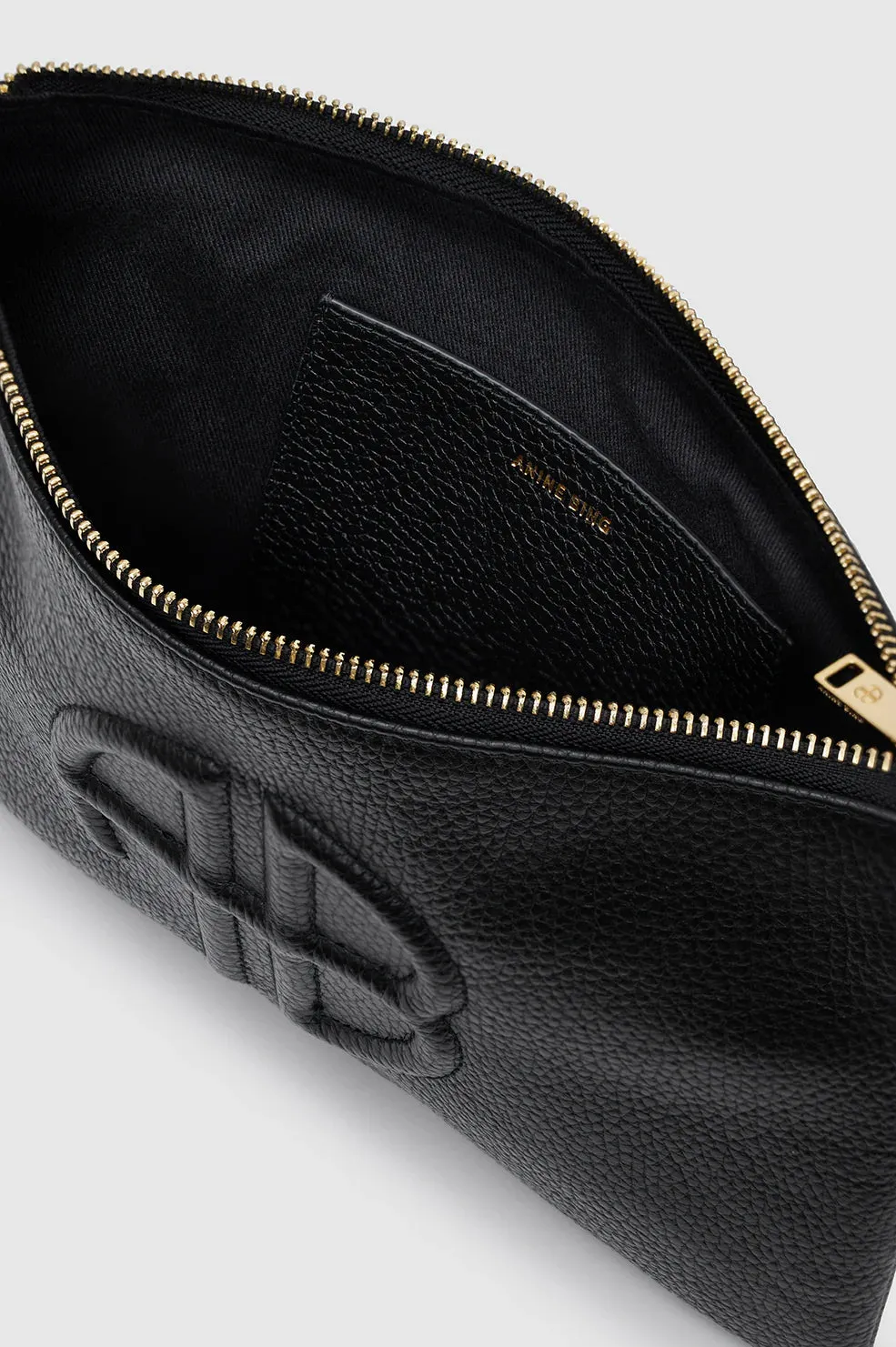 Anine Bing - Lili Pouch in Black Pebbled