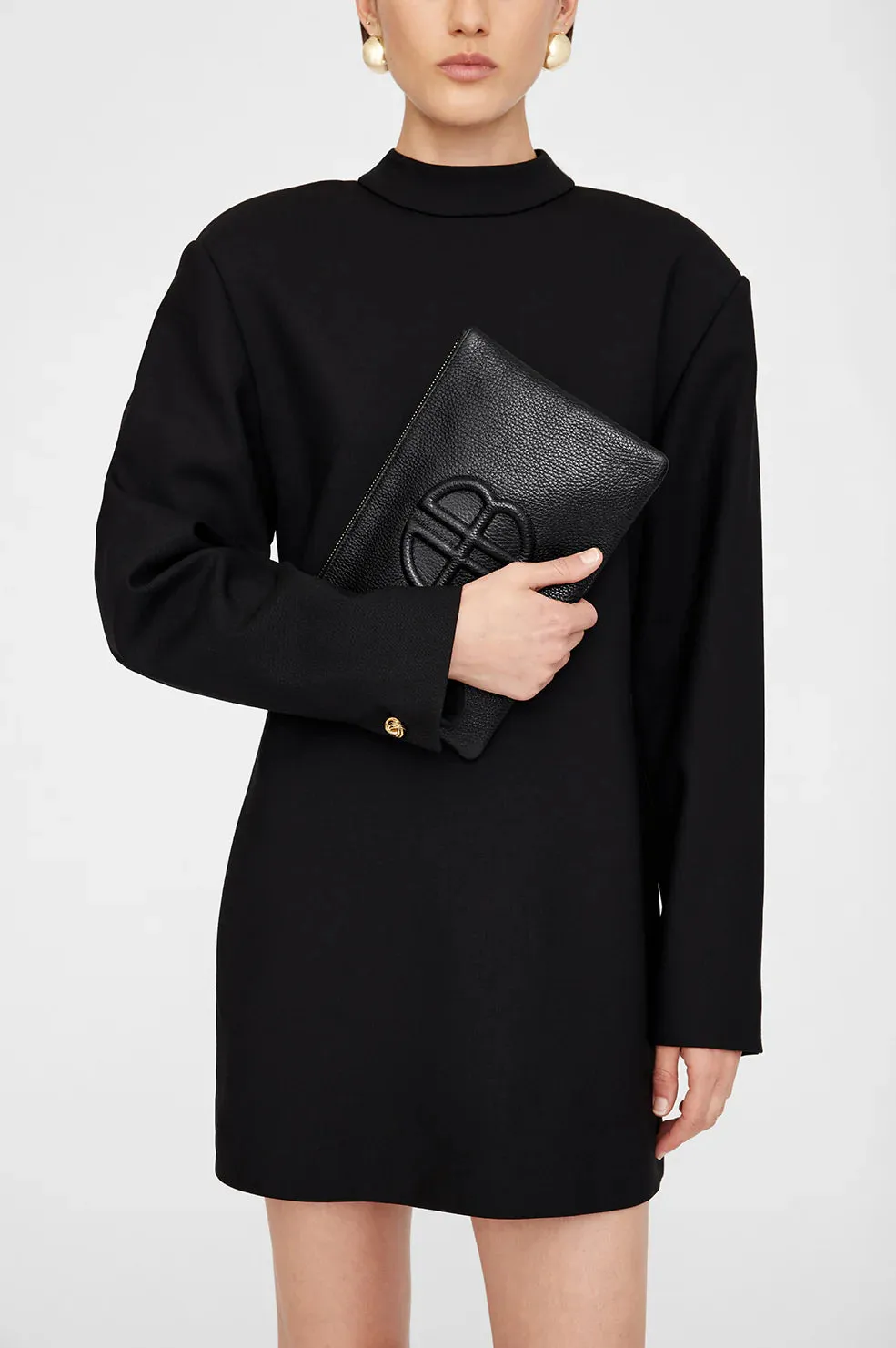 Anine Bing - Lili Pouch in Black Pebbled