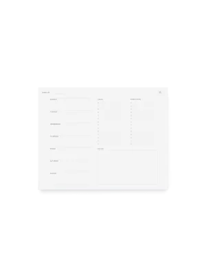 Appointed Weekly Task Pad