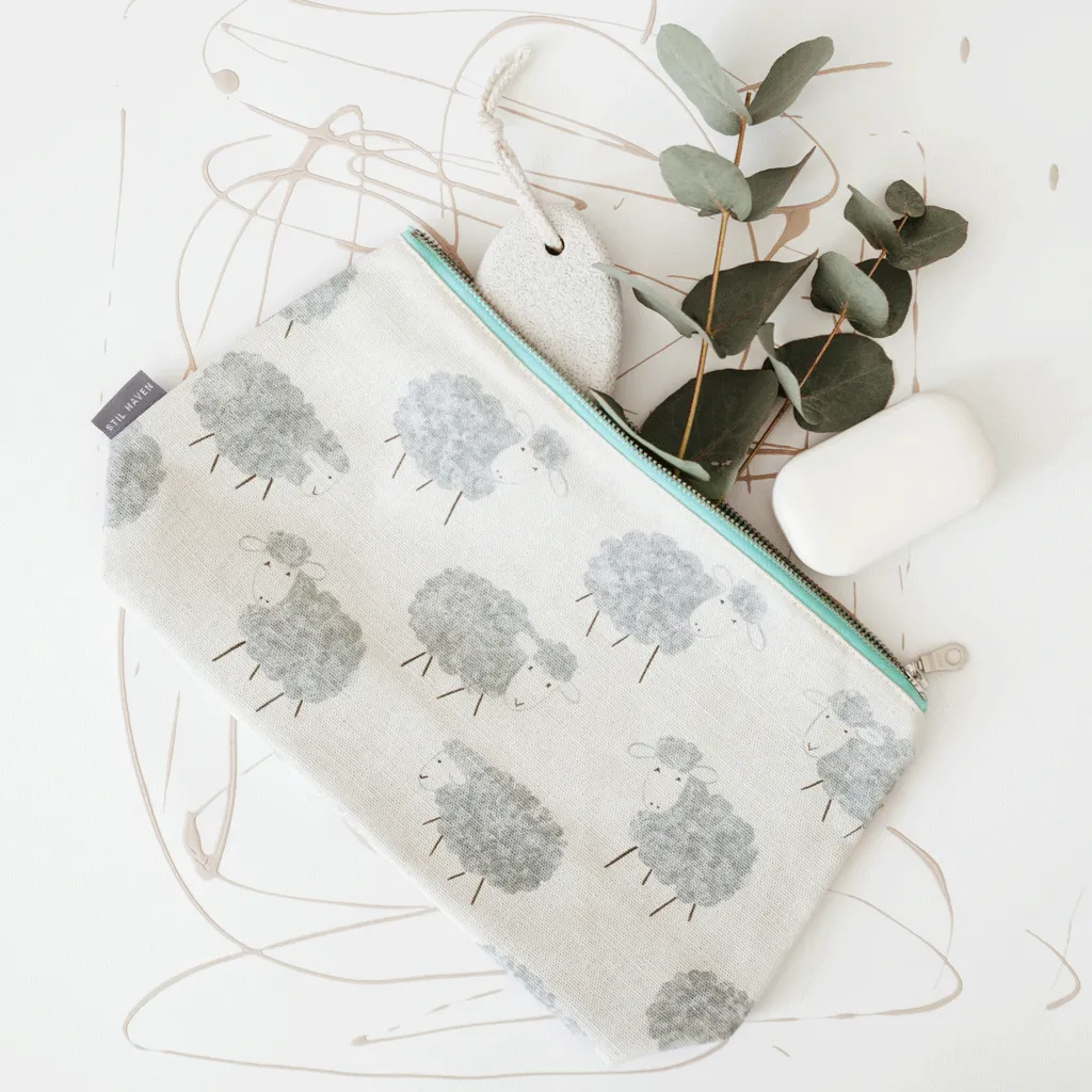 Baa Baa Sheep Cosmetic   Wash Bag
