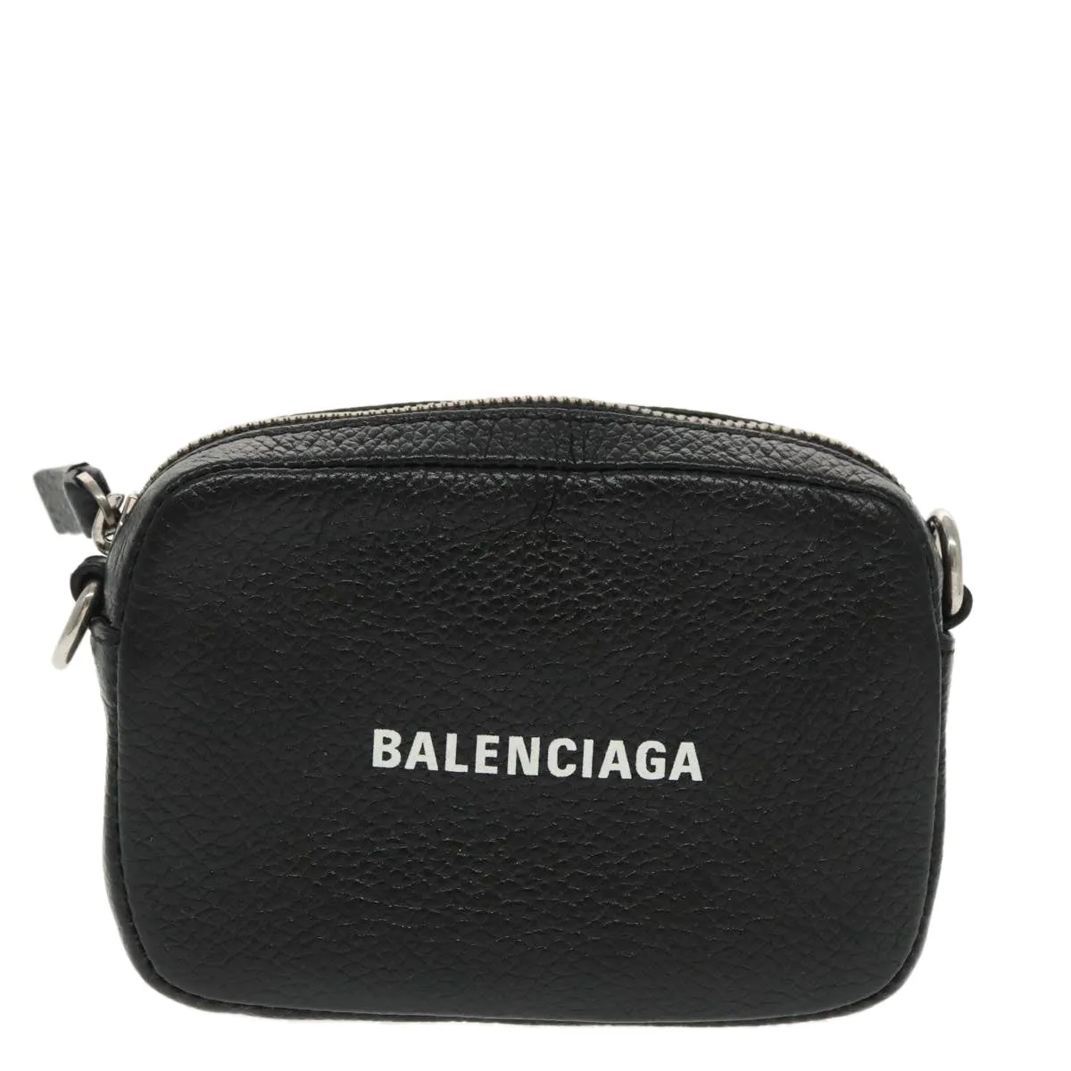 Balenciaga Camera Black Leather Shoulder Bag (Pre-Owned)