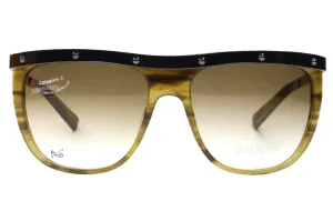 Balmain Paris BL2004 Khaki Horn Luxury Sunglasses -Ma