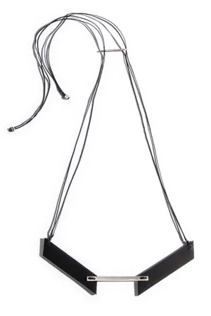BAR V Pendant Silver