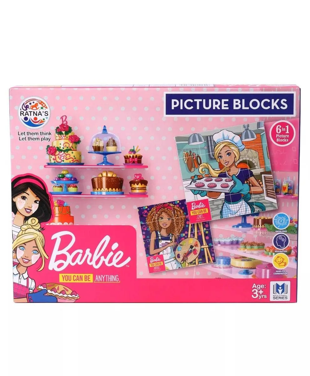 Barbie 6 in 1 Career Oriented Picture Blocks