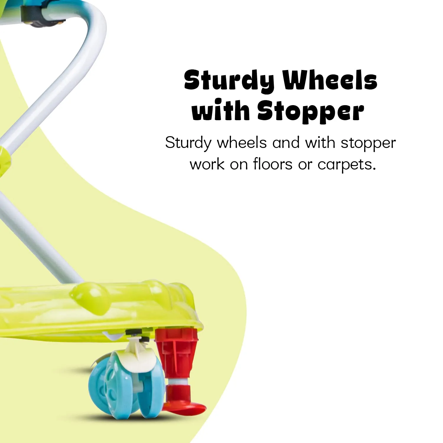Baybee Nemo Baby Walker for Kids Foldable  Walker with 3 Height Adjustable.