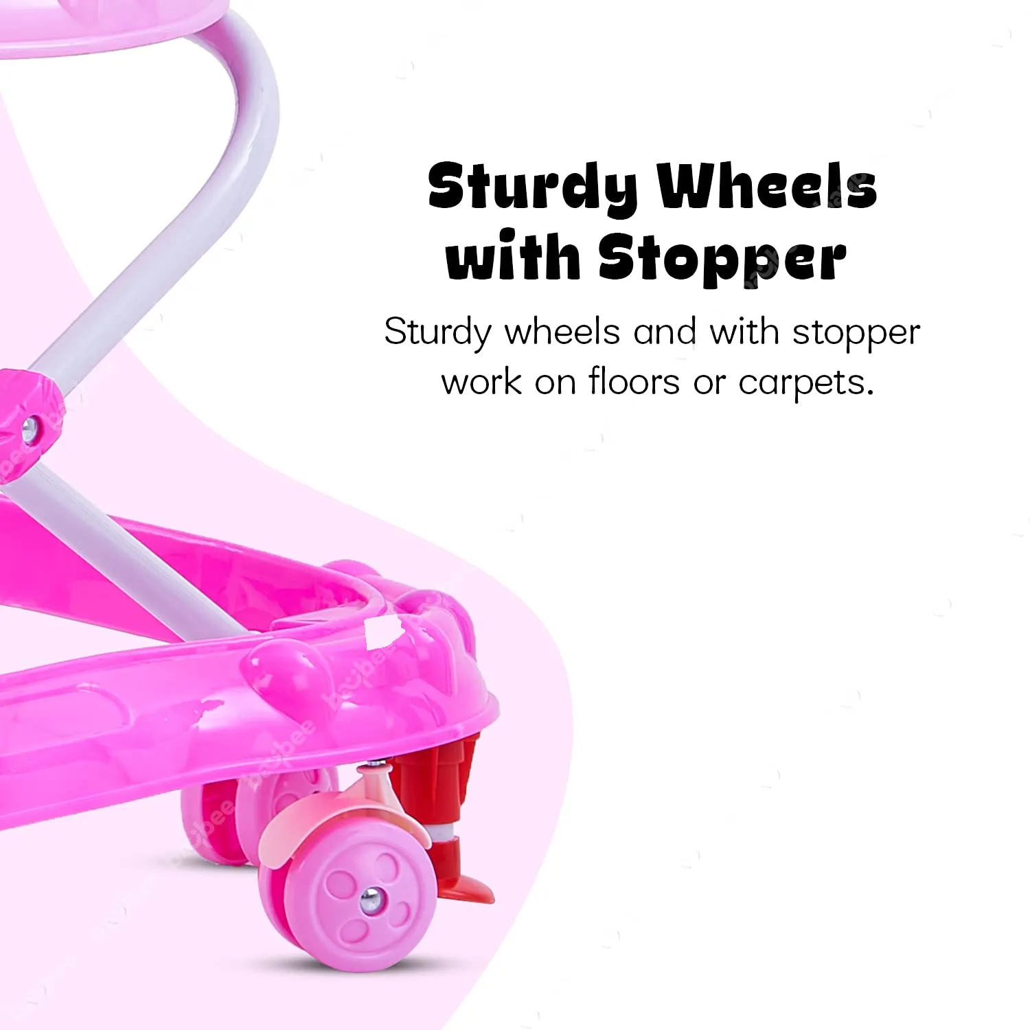Baybee Nemo Baby Walker for Kids Foldable  Walker with 3 Height Adjustable.