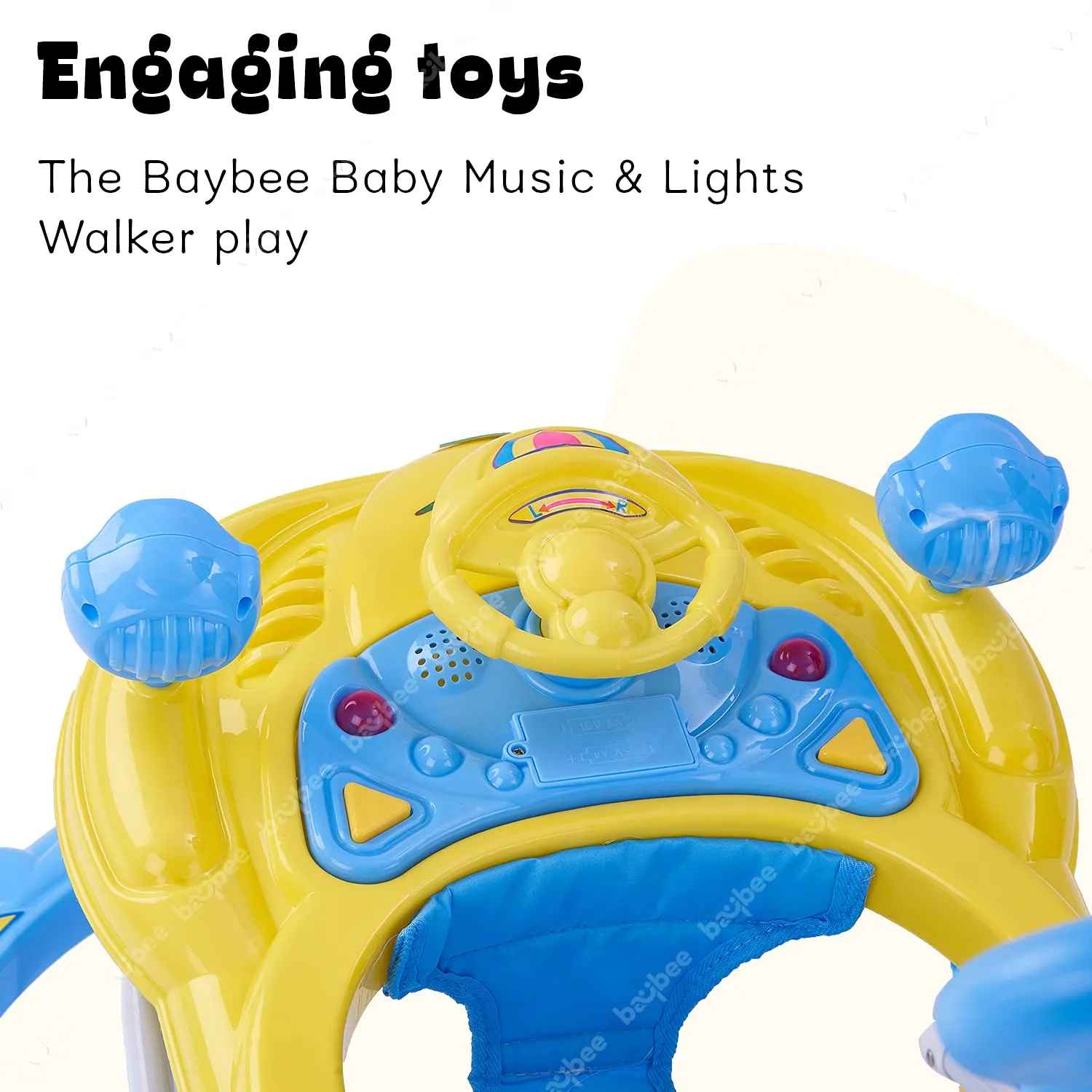 Baybee Nemo Baby Walker for Kids Foldable  Walker with 3 Height Adjustable.