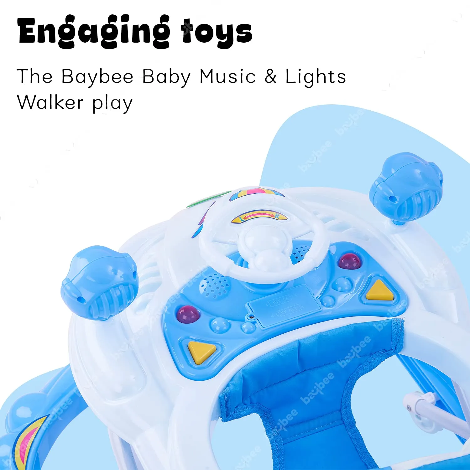 Baybee Nemo Baby Walker for Kids Foldable  Walker with 3 Height Adjustable.