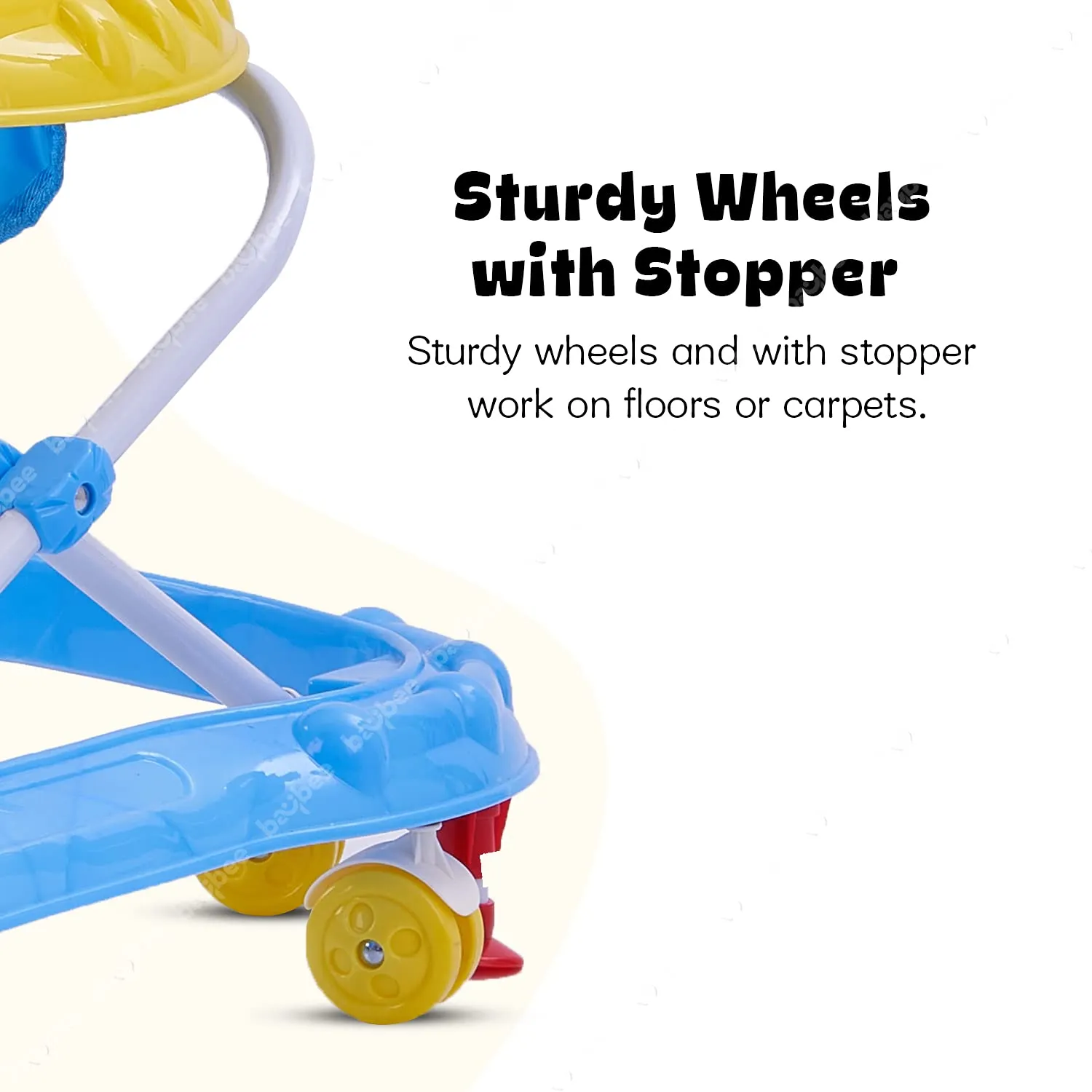 Baybee Nemo Baby Walker for Kids Foldable  Walker with 3 Height Adjustable.