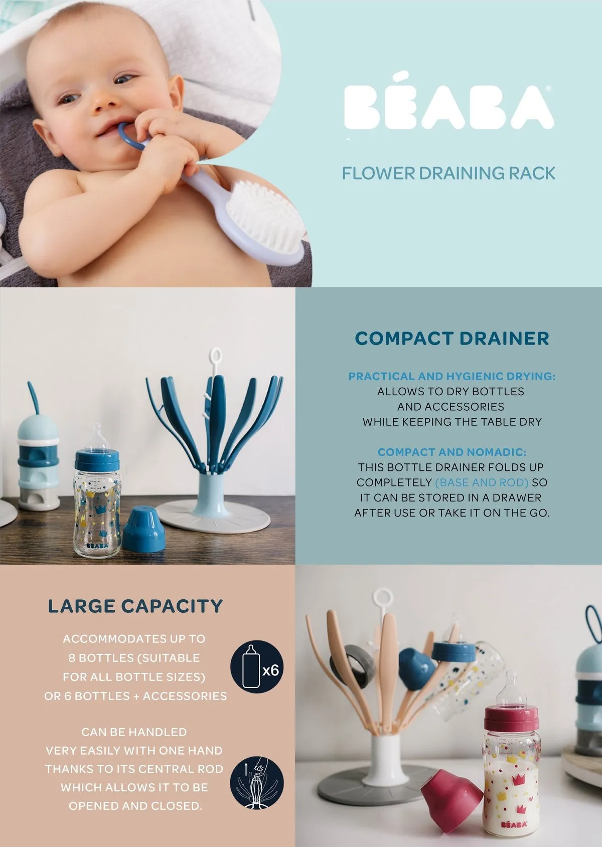 Beaba Flower Foldable Drying Rack
