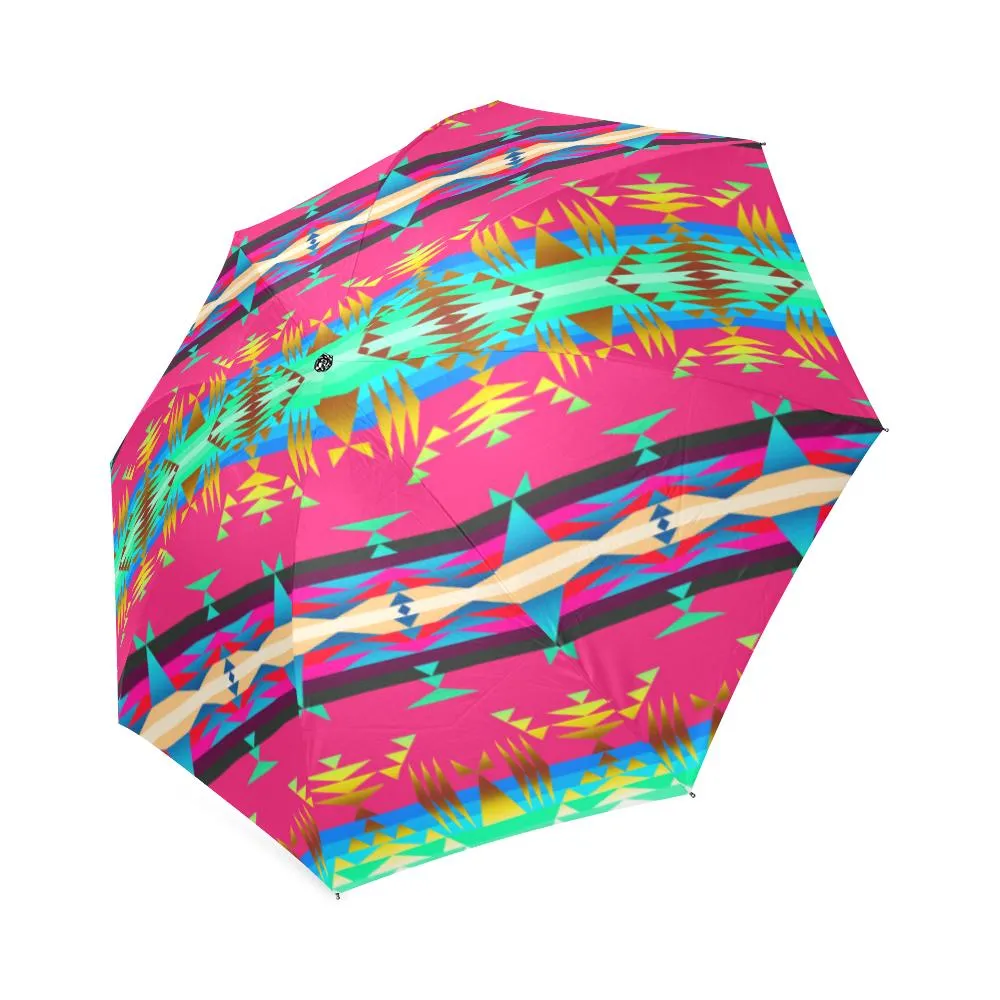 Between the Mountains Sunset Sky Foldable Umbrella