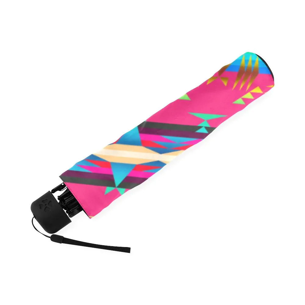Between the Mountains Sunset Sky Foldable Umbrella