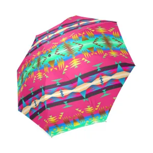 Between the Mountains Sunset Sky Foldable Umbrella