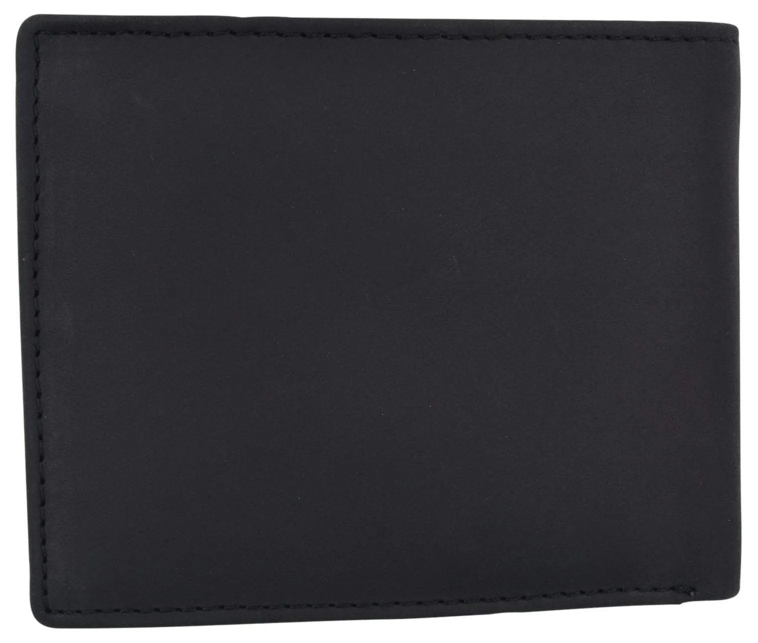 Bifold Genuine Leather Mens RFID Credit Card ID Wallet W/ Ying Yang Logo