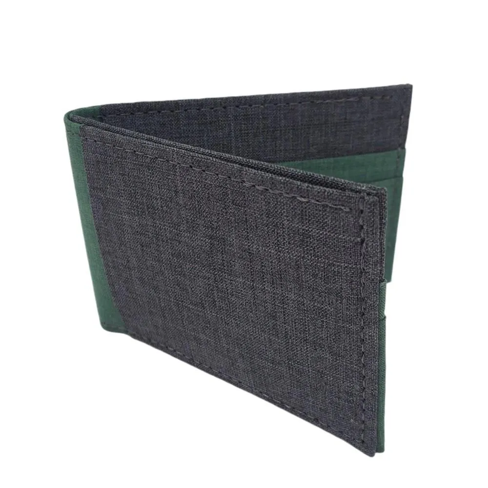 Bifold Wallets - Gray Canvas Fabric (Assorted Colors) Vegan by Hold Supply Company