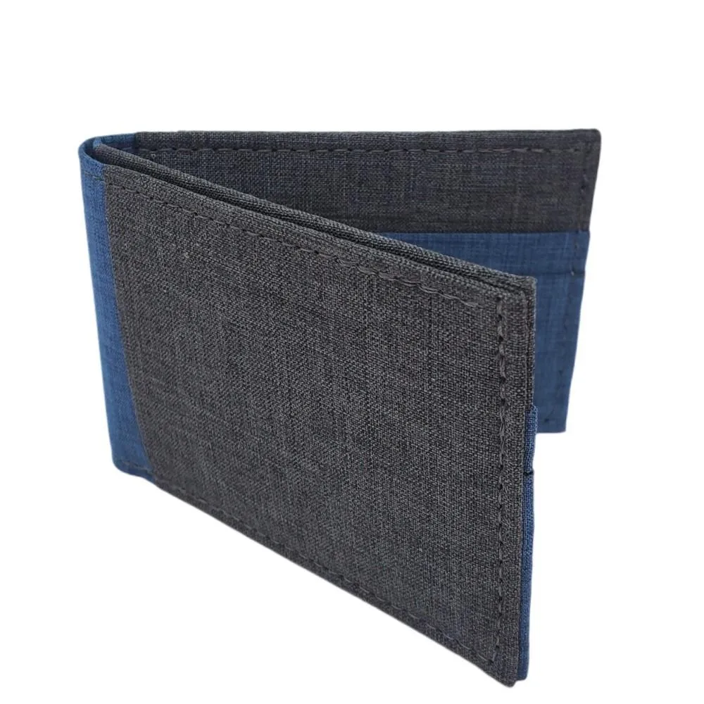 Bifold Wallets - Gray Canvas Fabric (Assorted Colors) Vegan by Hold Supply Company