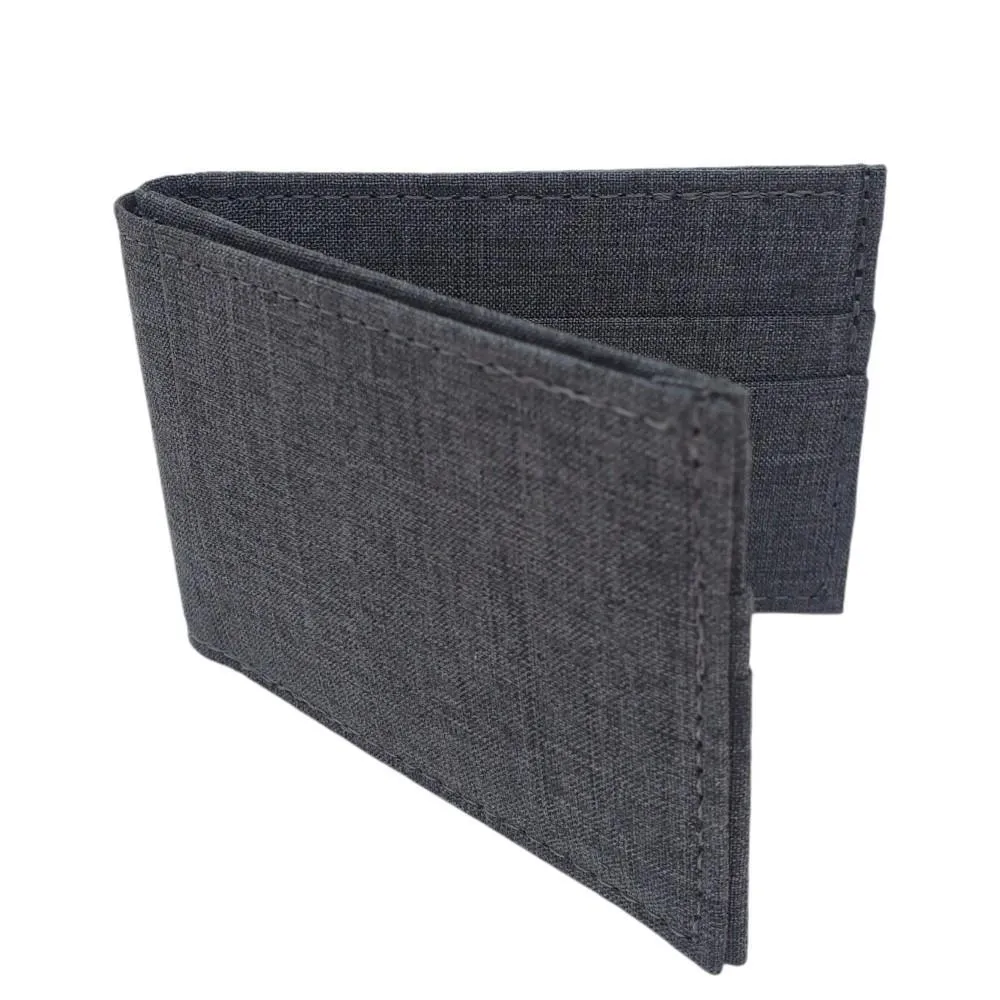 Bifold Wallets - Gray Canvas Fabric (Assorted Colors) Vegan by Hold Supply Company