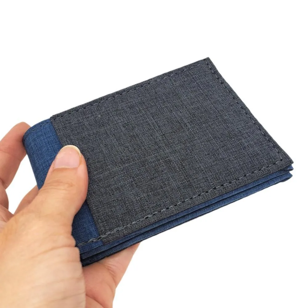 Bifold Wallets - Gray Canvas Fabric (Assorted Colors) Vegan by Hold Supply Company
