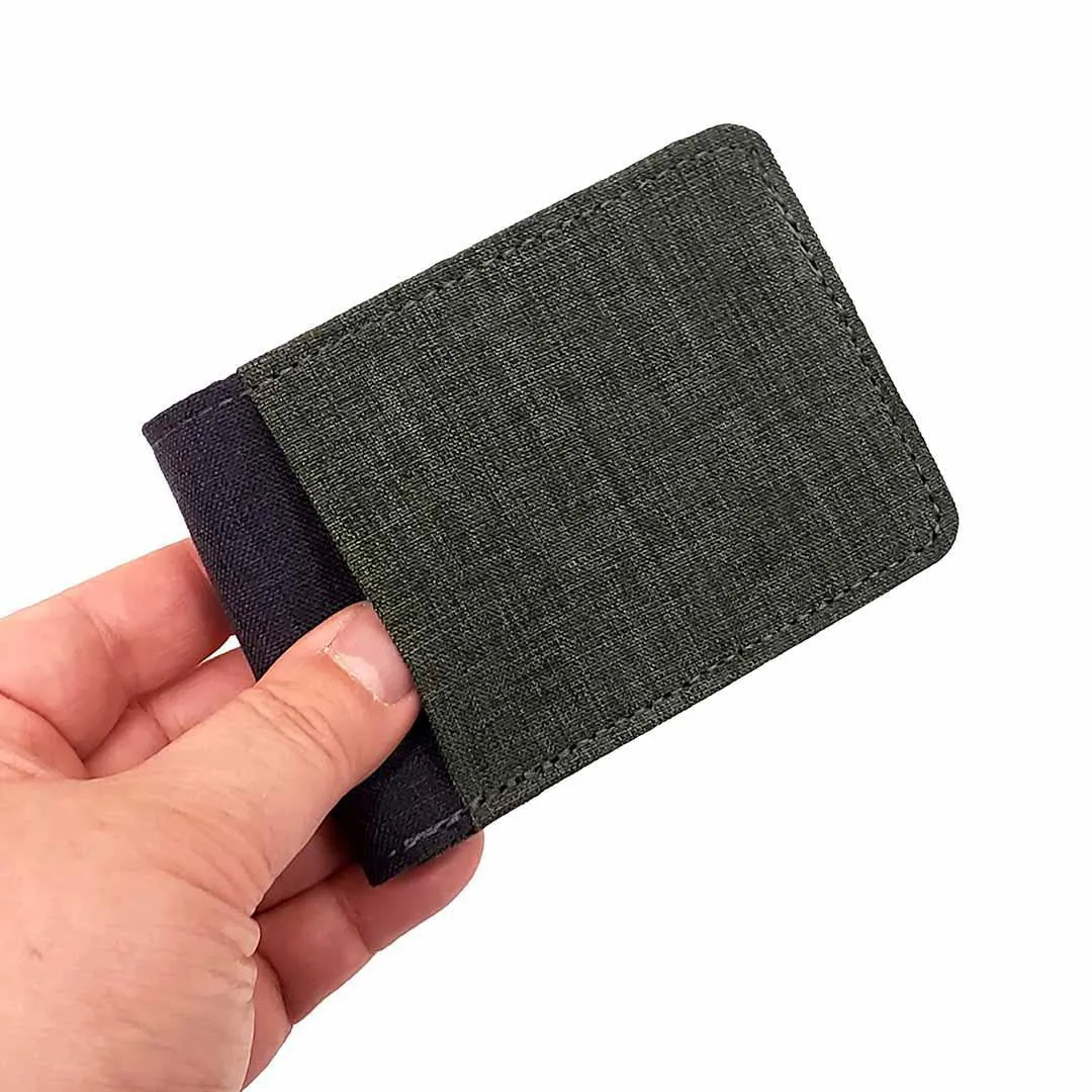 Bifold Wallets - Gray Canvas Fabric (Assorted Colors) Vegan by Hold Supply Company