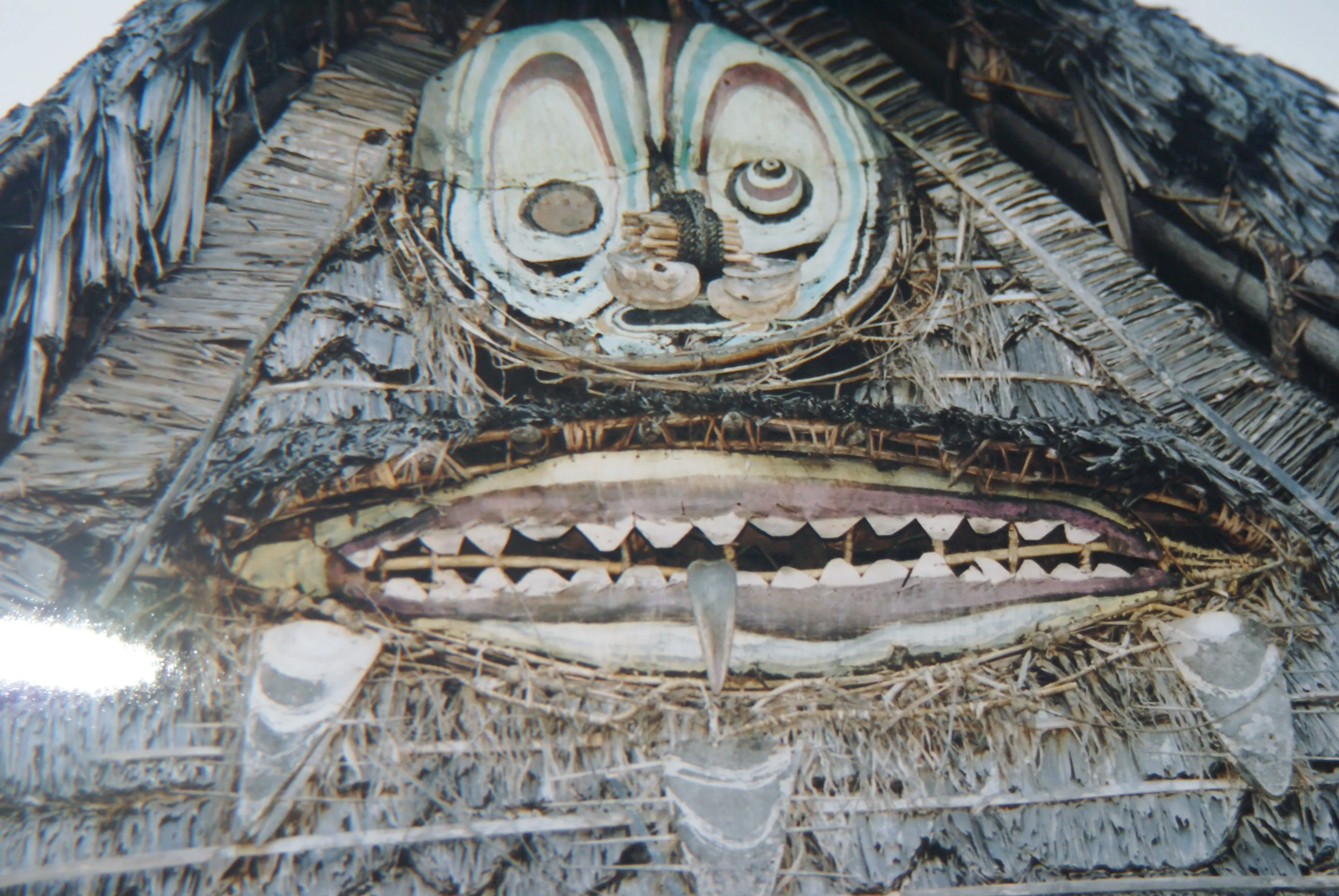 “Big Man” Bamboo Bib Pectoral Ornament or Necklace, Bamboo & Seed Beads, Once Worn during a Sing-Sing celebration by a Tribal Dancer from the Highlands Of Papua New Guinea, collected in the late 1900’s