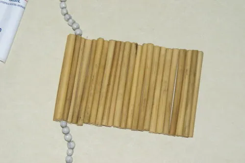 “Big Man” Bamboo Bib Pectoral Ornament or Necklace, Bamboo & Seed Beads, Once Worn during a Sing-Sing celebration by a Tribal Dancer from the Highlands Of Papua New Guinea, collected in the late 1900’s