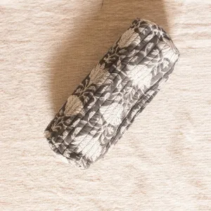 Black Dahlia Blockprint Cosmetic Pouch Set of 2