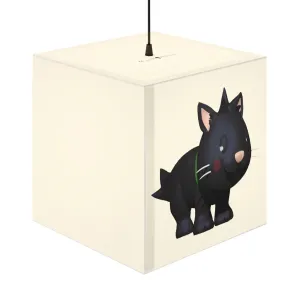 Black Kitty Personalized Lamp