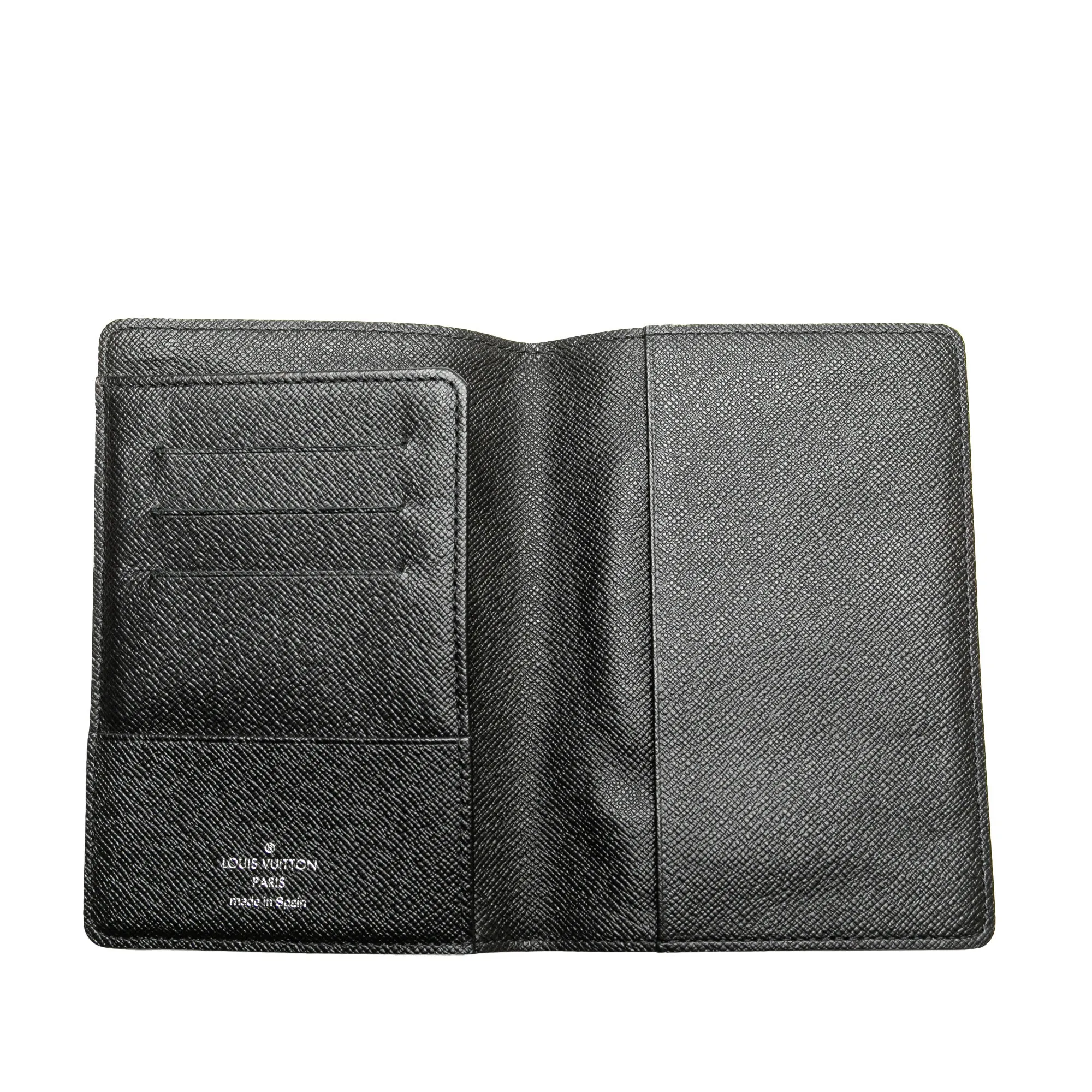 Black Louis Vuitton Damier Graphite Passport Cover