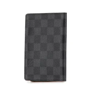 Black Louis Vuitton Damier Graphite Passport Cover