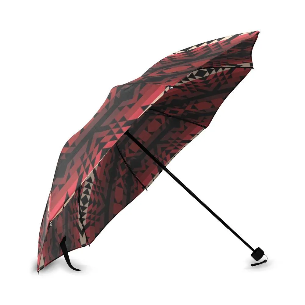 Black Rose Foldable Umbrella