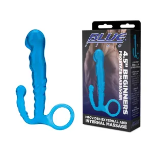Blue Line C & B 4.5' Beginners Prostate Massager - Jelly Blue