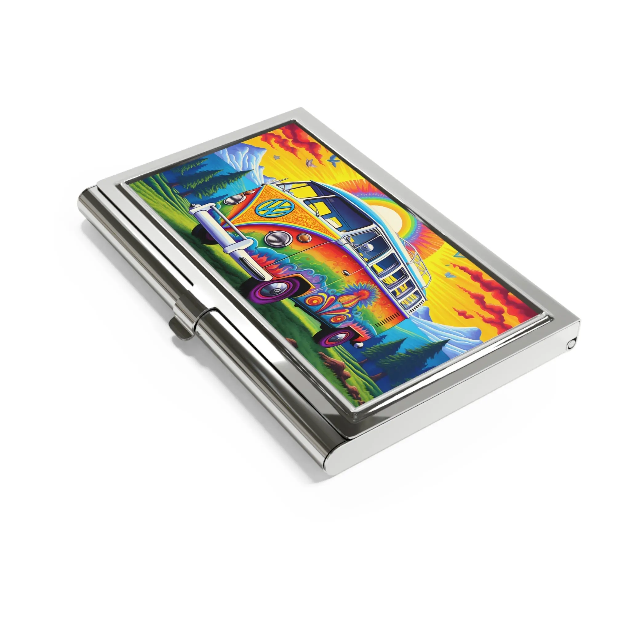 BOHO 60's 70's Psychedelic Hippy VW van - Volkswagen Van - Business Card Holder