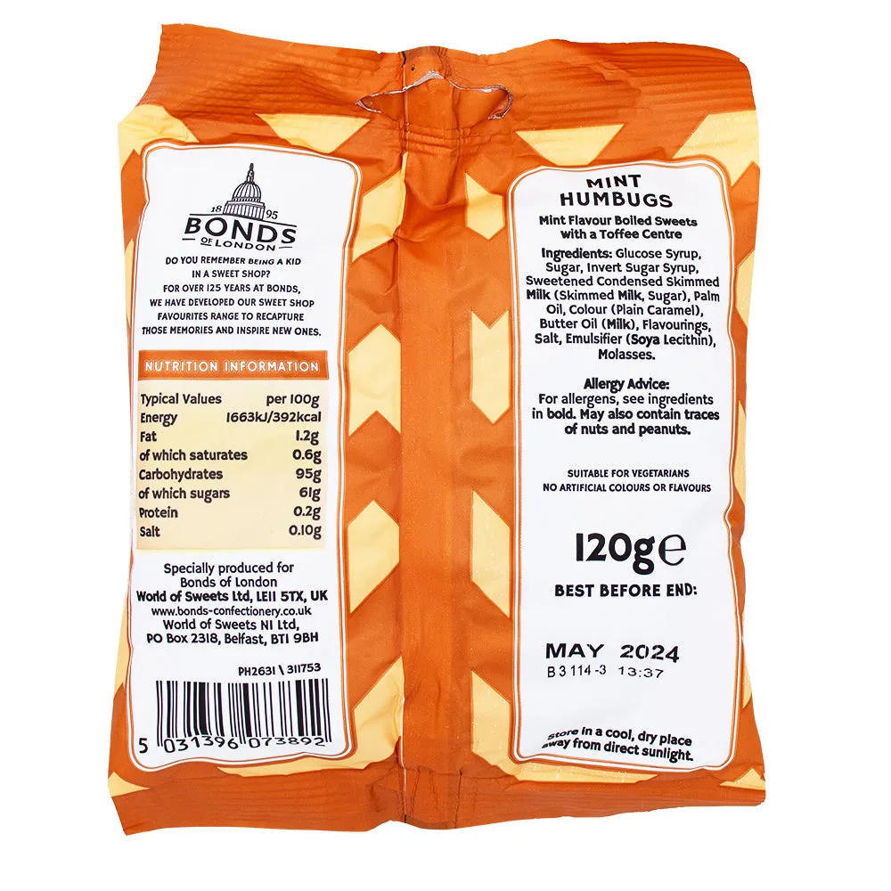 Bonds Mint Humbugs (UK) - 120g