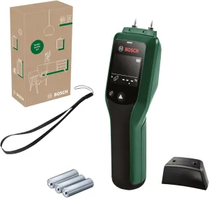 Bosch UniversalHumid Moisture Meter - Accurate Wood Group Selection & LED Indicator - E-Commerce Packaging