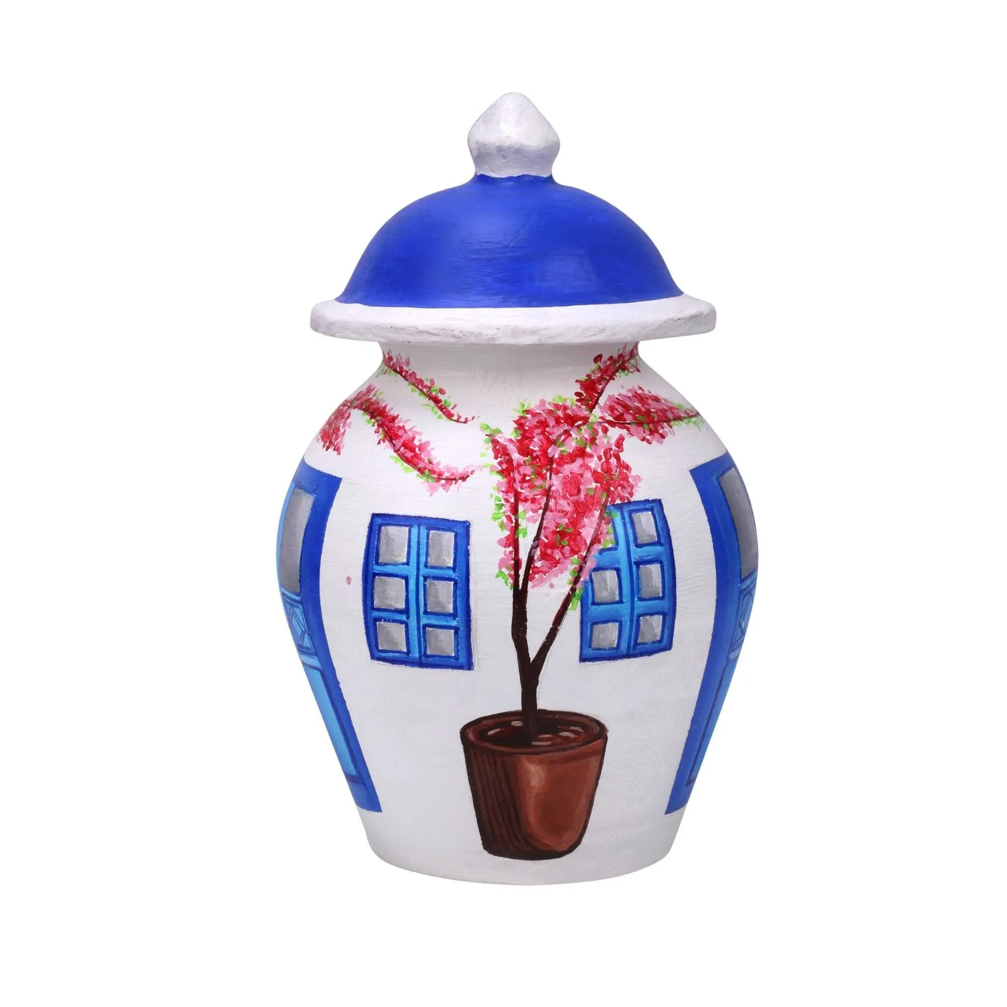 Bougainvillea Dreams- Handpainted Flower pot