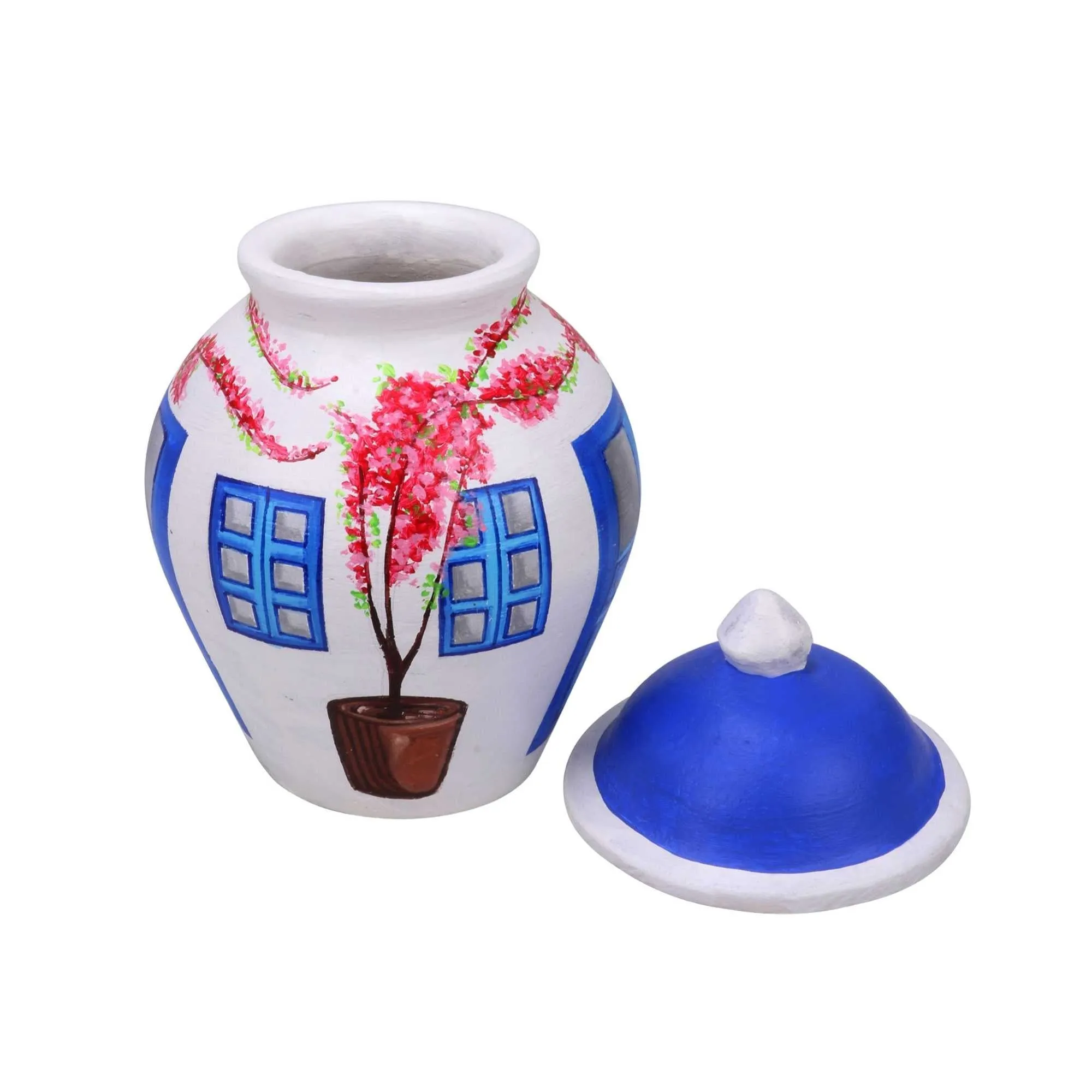 Bougainvillea Dreams- Handpainted Flower pot