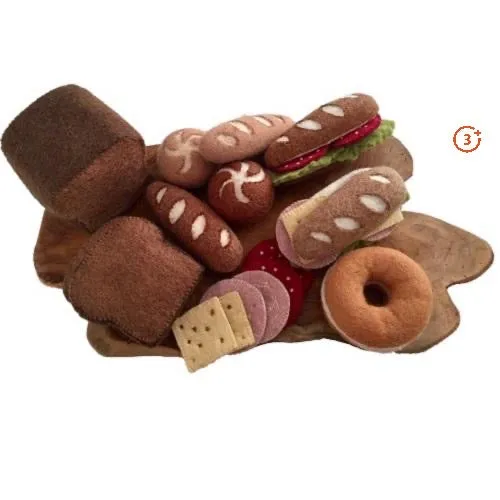 Bread and Toppings Felt Food Set