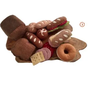 Bread and Toppings Felt Food Set