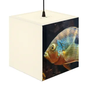 Brown and Orange Fish Light Cube Lamp