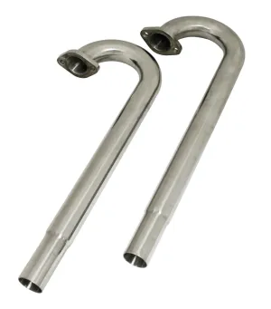 BugPack Stainless 1-1/2 Inch J-Tubes for VW Type 1 - Pair - B2-5100-S