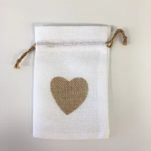 Burlap Drawstring Bag