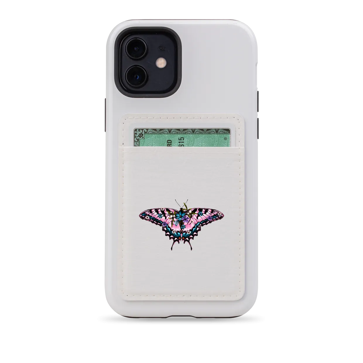 Butterfly VI MagSafe Wallet- White