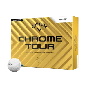 Callaway Chrome Tour White Golf Balls 24'