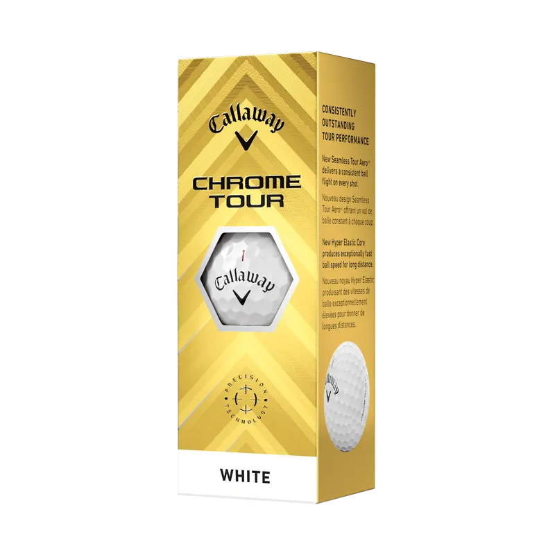 Callaway Chrome Tour White Golf Balls 24'