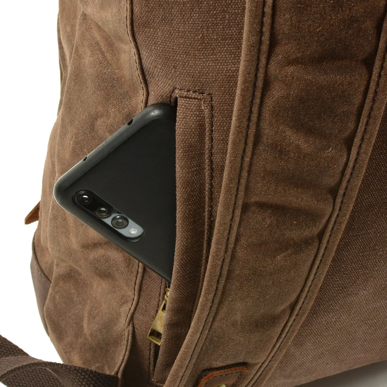 Canvas and Leather Backpack | OSLO