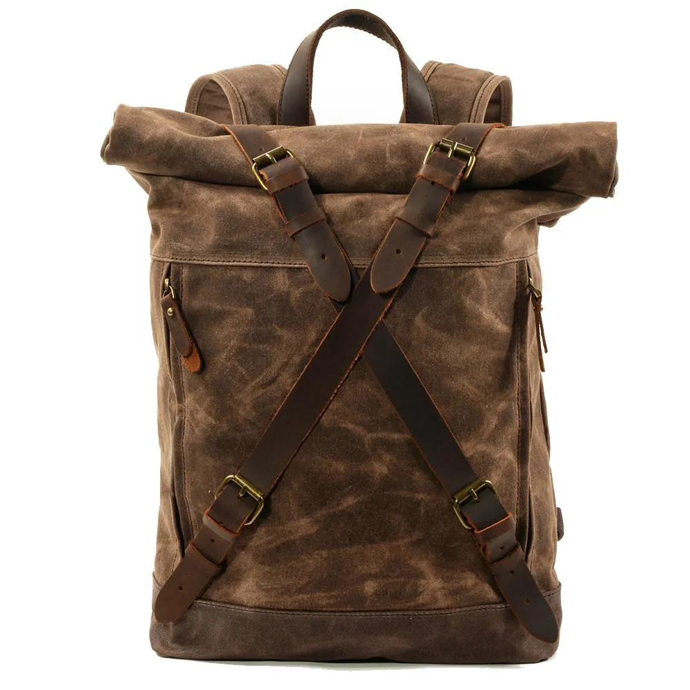 Canvas and Leather Backpack | OSLO