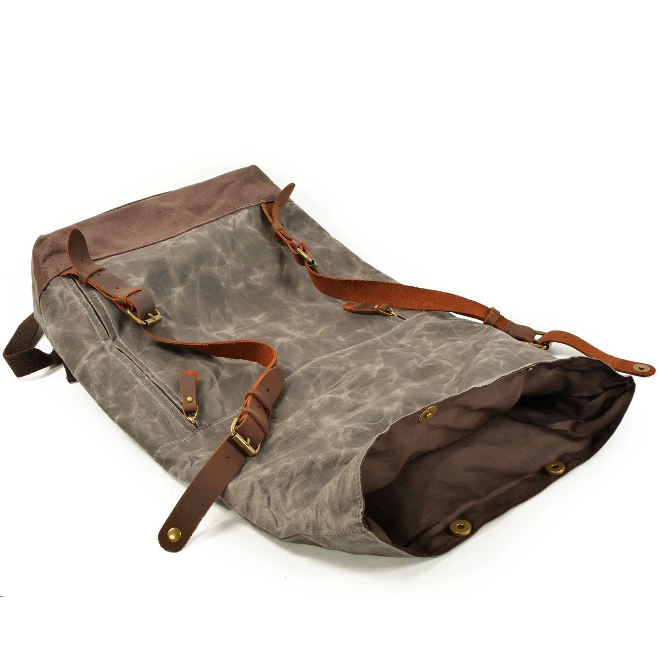 Canvas and Leather Backpack | OSLO