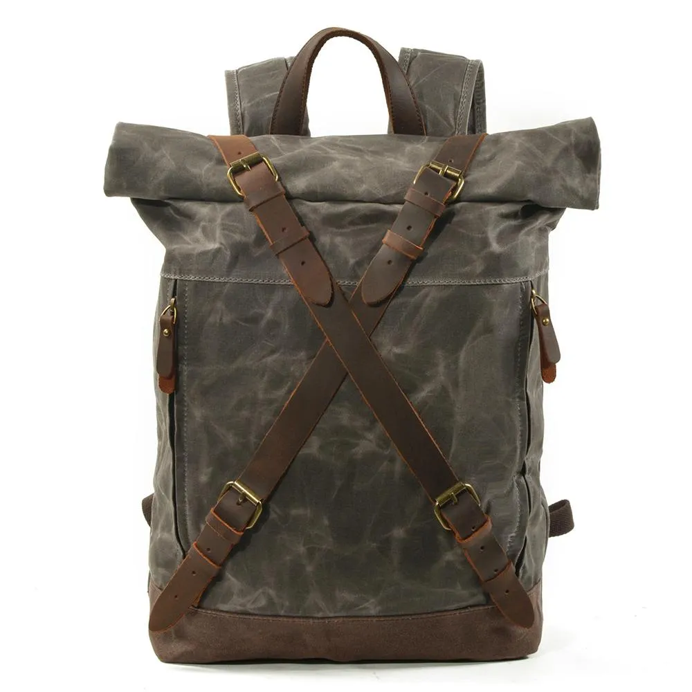 Canvas and Leather Backpack | OSLO