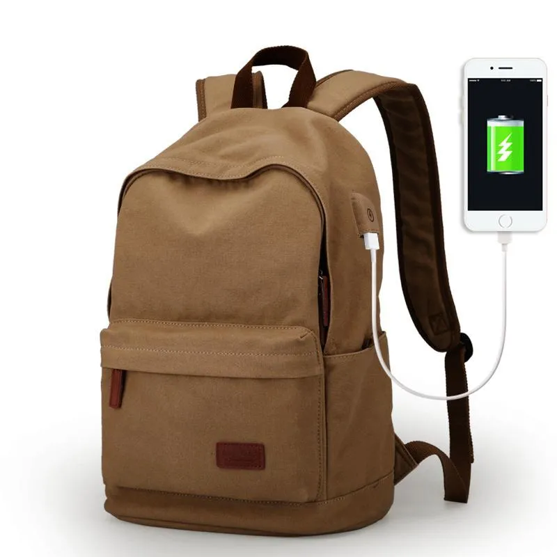 Canvas Backpack for Teenagers
