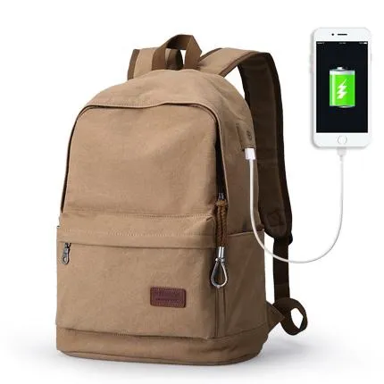 Canvas Backpack for Teenagers